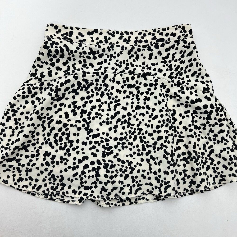 Altar'd State Skirt Skort M Cream Spotted Pull-On Mini Modern Playful Western